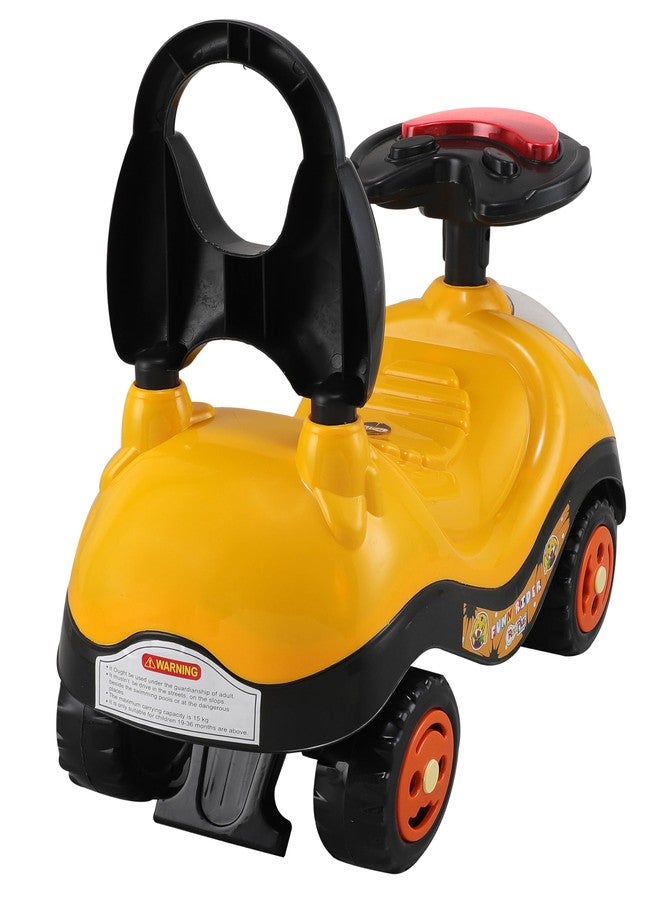 JoyRide Fun Rider Ride on & Car for Kids with Light,Music & Horn Steering, Push Car for Baby with Backrest, Safety Guard & Big Wheels, Ride on for Kids 1 to 3 Years Upto 25 Kgs (Yellow) - Image 5